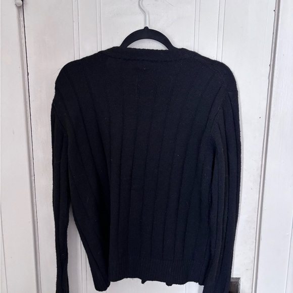 Sweet Romeo Black Ribbed Cardigan - Picture 2 of 4